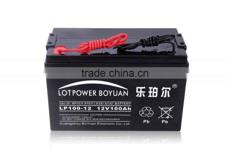 Powerful 12v 100ah Solar System Usage MF Battery