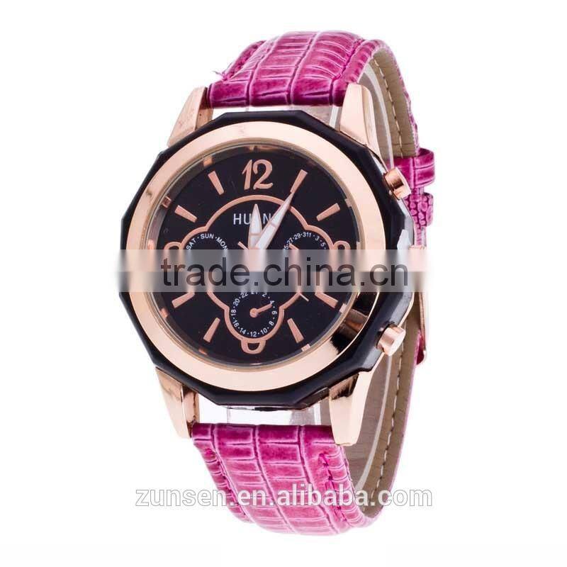 2016 High Quality Fashion Watch Women Dress Quartz-Watch Casual Wristwatch Women Relogio Feminino relojes mujer Leather Clock