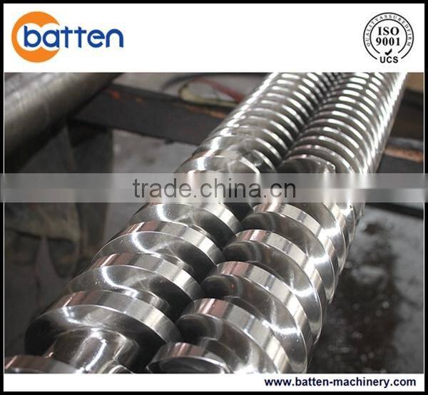 PVC pipe parallel twin screw and barrel plastic extruder machine