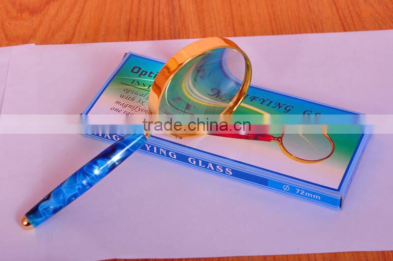 5X magnifier with natural jade holder