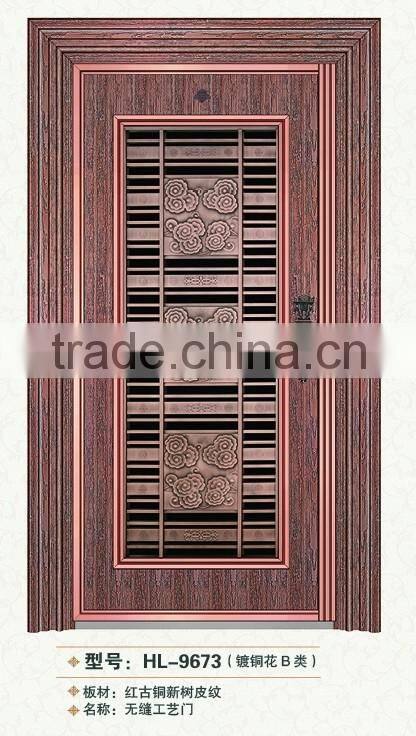 Mordern house used stainless steel exterior front door designs seamless door