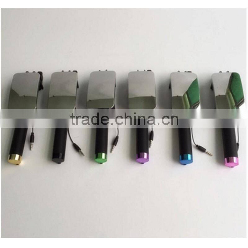 2015 new product Wireless Extendable colorful selfie stick with shutter