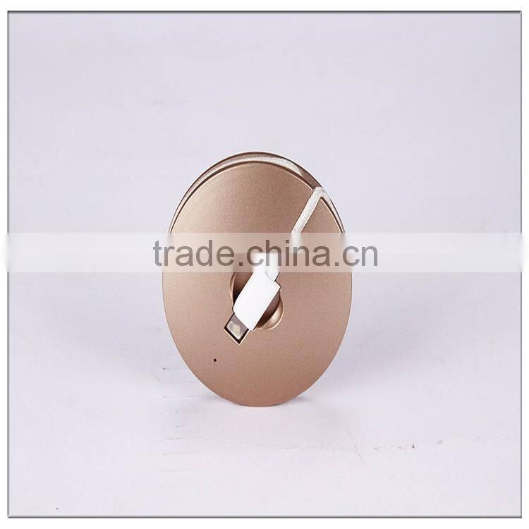 Dual purpose Portable emergency 700mAh Power Bank With Cable For iPhone