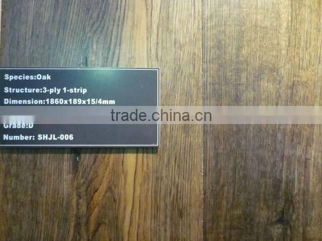 Multilayer Red Oak & White Oak engineered wood flooring