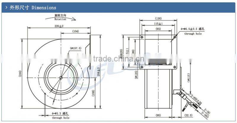 EC blower made in China Hangzhou