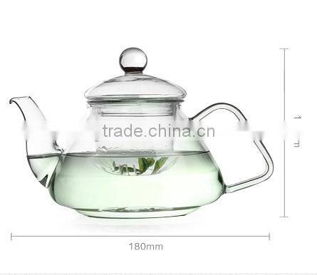 Hot sale wholesale clear heat resistant glass pot gift set