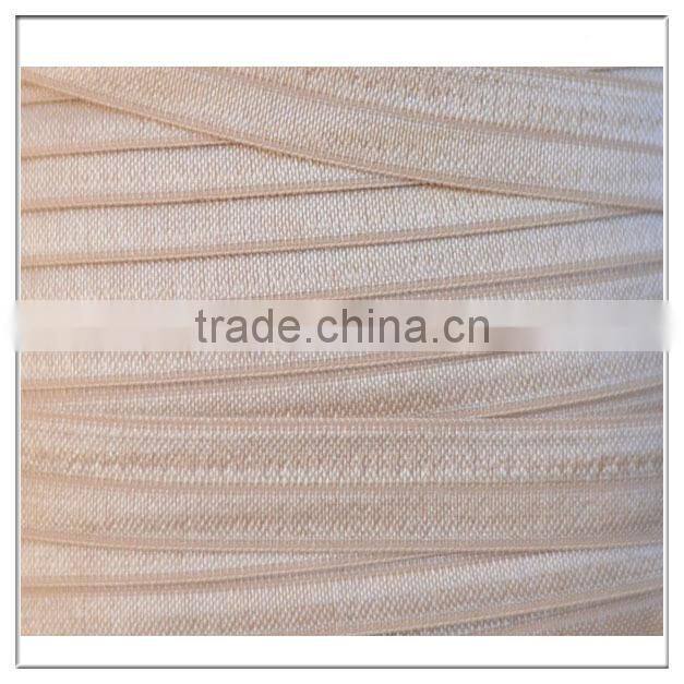 custom printed 5/8" tan elastic