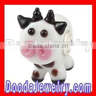 2013 fashion trend 925 silver core lampwork glass Jewelry beads wholesale