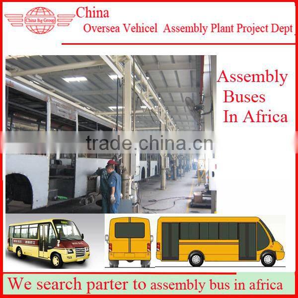 assemble skd/ckd limousine bus EuroIII standard all over the world