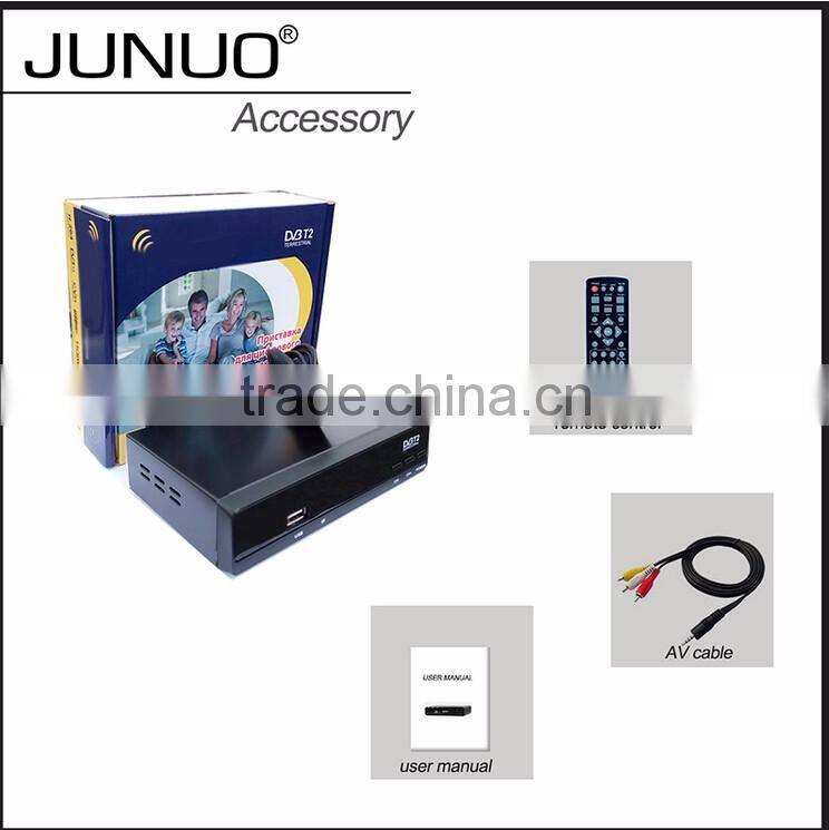 JUNUO OEM good audio video decoder h.264 MPEG4 HD mstar digital set top box tv receiver Philippines