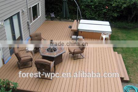 CE approved wood plastic swimming pool deck tile