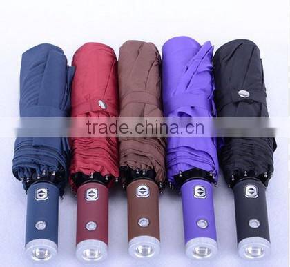 black ultraviolet-proof solar power umbrella light