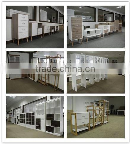 Modern design 5-layer wood MDF bookcase