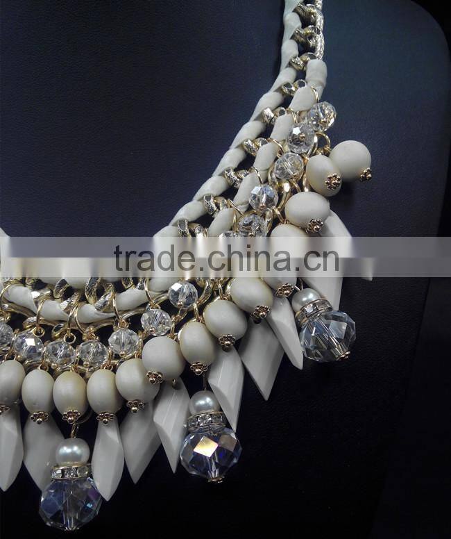 Luxury Crystal Party Necklace Vintage Jewelry Water Drop Collar Necklace New Design 2015