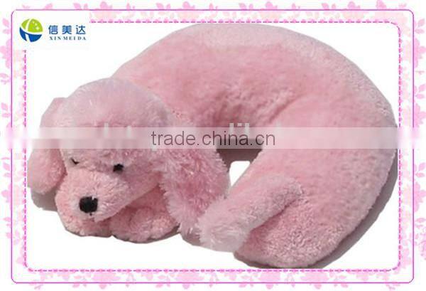 White cute sheep plush neck pillow