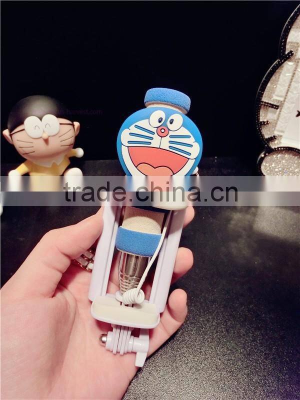 2015 Hot Sell Mini Wired All In One Selfie Stick Handheld Extendable Fold Selfie Stick Holder For Cell Phone