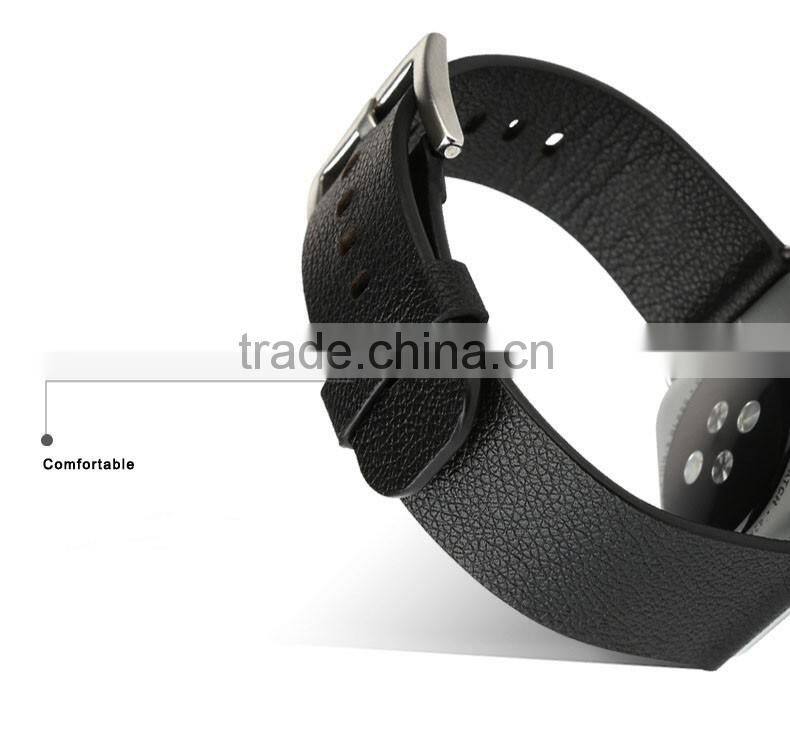 2016 new hot Smart Watch Replacement Strap Leather Band Modern Buckle Watch band For Apple Watch