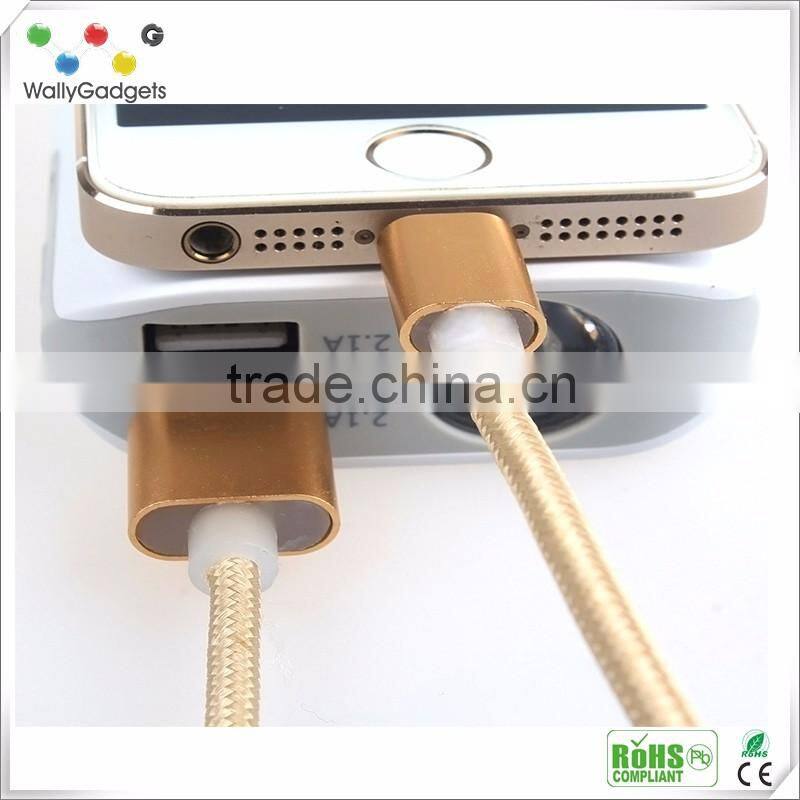 shenzhen wallygadgets Specialized dual micro USB data cable connection for Android and IOS mobile phone