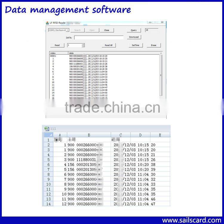 134.2kHz Portable Handheld RFID Reader for Livestock Management