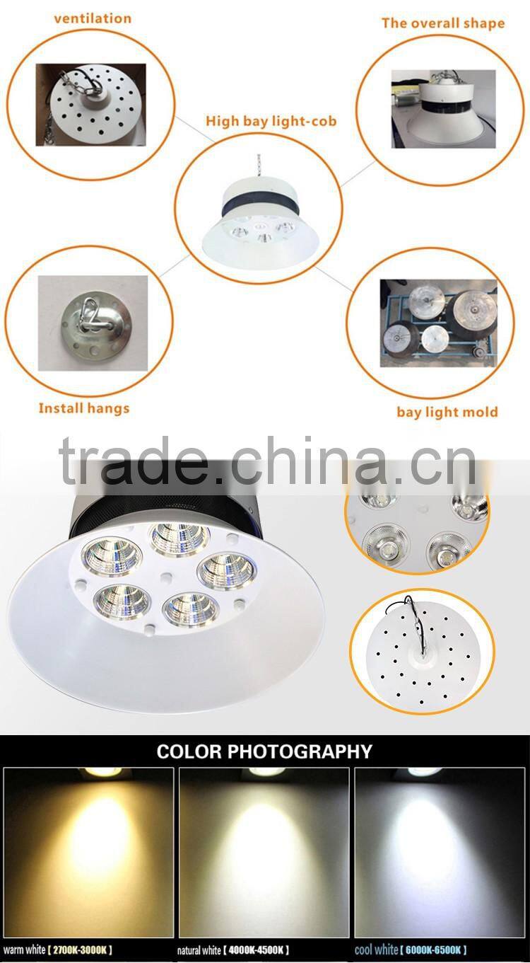 high lumen CE ROHS listed aluminum 50w 100w 150w ip65 led high bay light housing