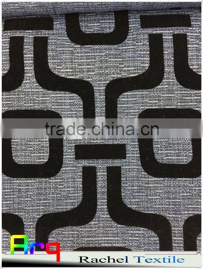flower design sofa fabrics 57" design- flocking- factory made to order