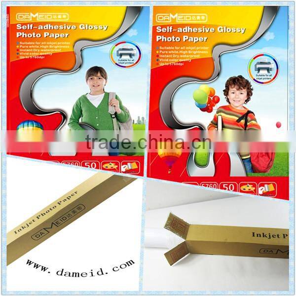 Professional waterproof premium self-adhesive high glossy paper 115g
