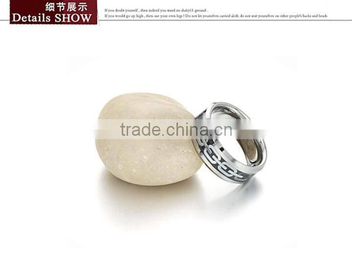 KSTONE Fashion Latest unique black tungsten ring for man