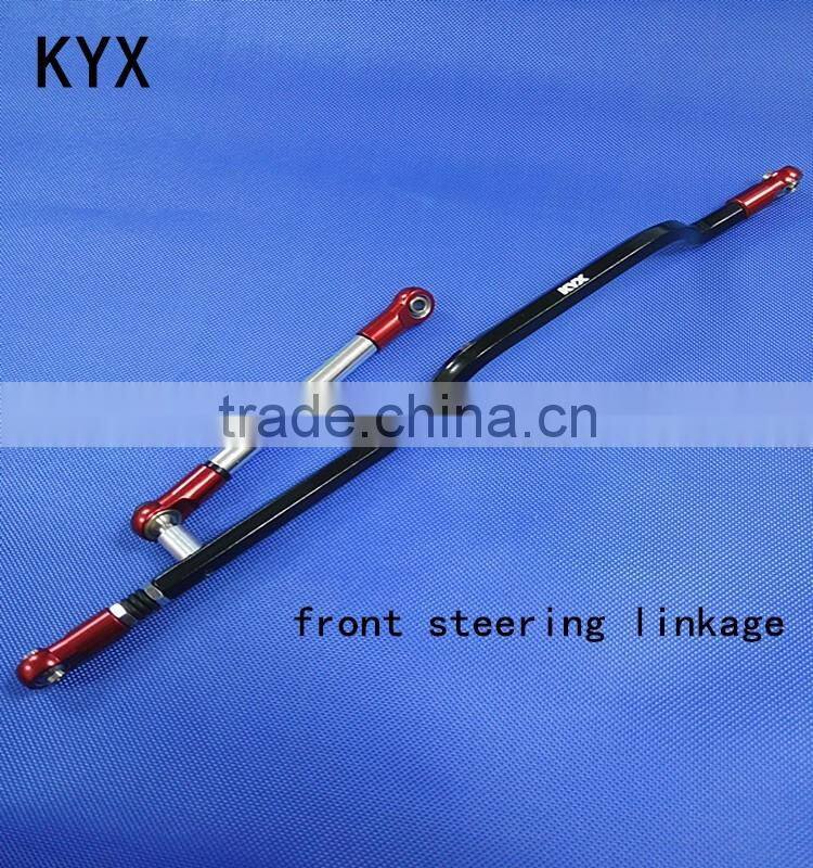 kyx rock climbing car billet machined alloy front steering linkage for axial wraith