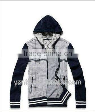 autumn hot seller quality fashion design mens cotton plain tall hoodies jacket 2013