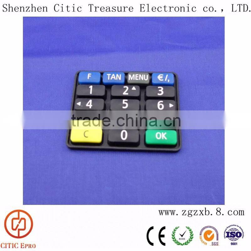 Custom Computer Keys Standard Car Remote Control Silicone Key Rubber Keypad