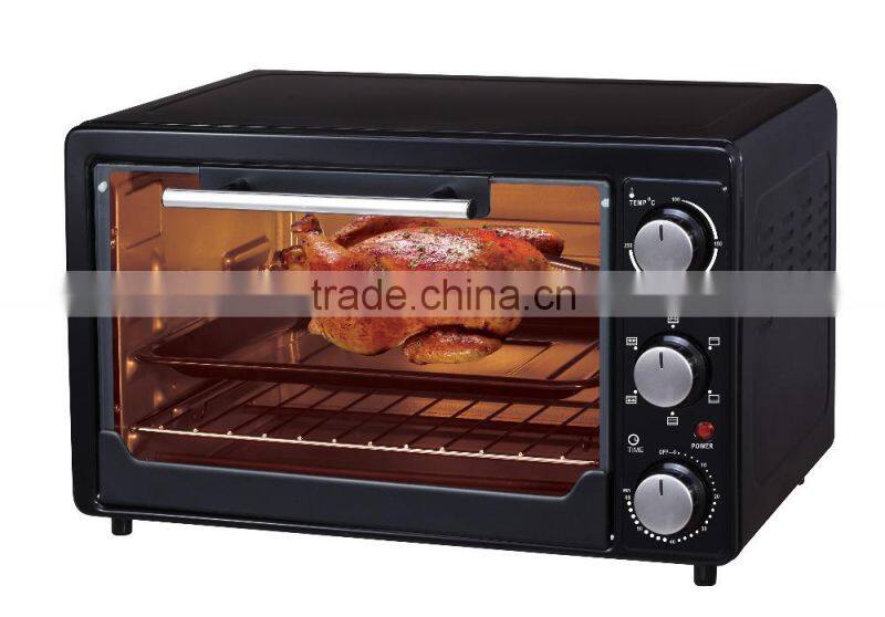High quality and hot selling 25L toaster oven electric ovenelectric halogen convection protable oven