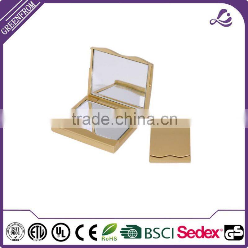 Brand new rubberized compact mirror plastic round compact mirror