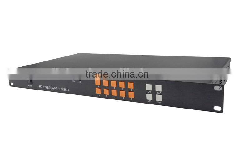 LINK-MI LM-SH41 High Performance 4 Digital/Analog Video HDMI/VGA/CVBS to HDMI VGA 4x1 Video Wall Processor