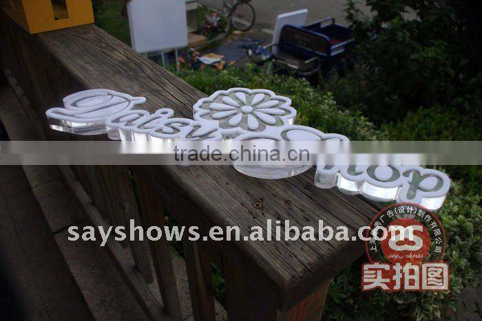 clear acrylic letter