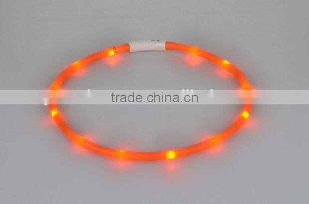New Usb Rechargeable Led Flashing Dog Collar