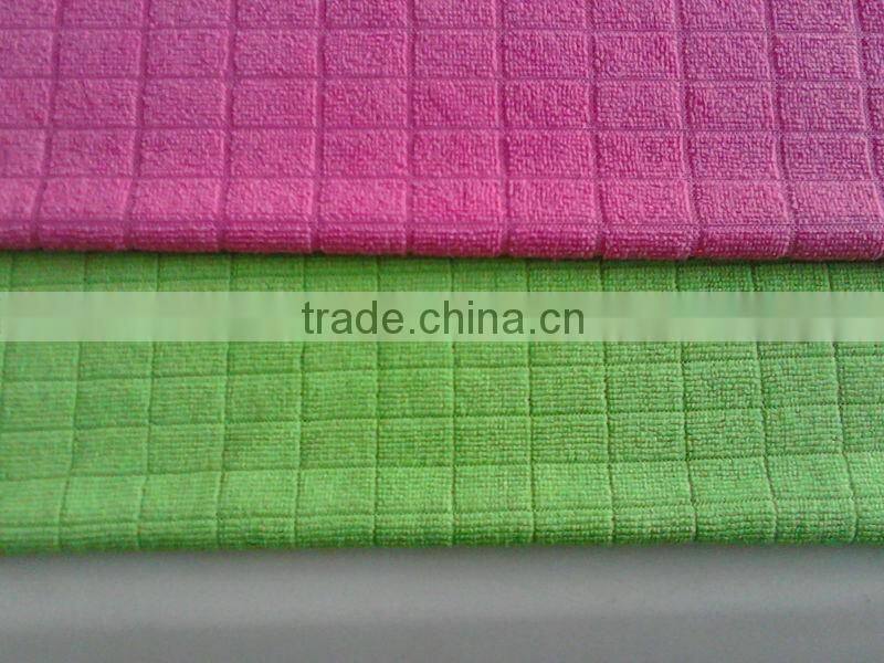 Microfibre square weft knitted cloth