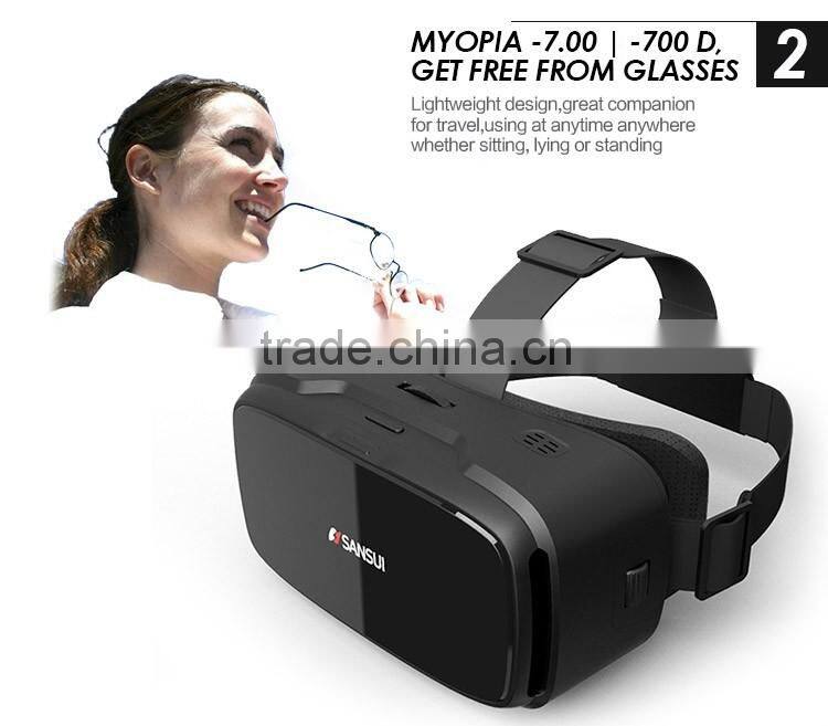 2016 Google cardboard VR BOX 2.0 Version 2 VR Virtual Reality Glasses + Smart Bluetooth Remote Control