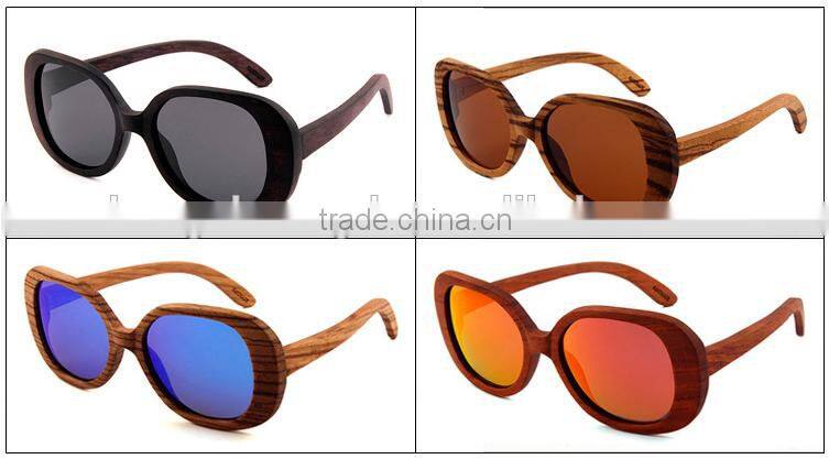 Hot selling retro full frame polarized wooden sunglasses for men and women