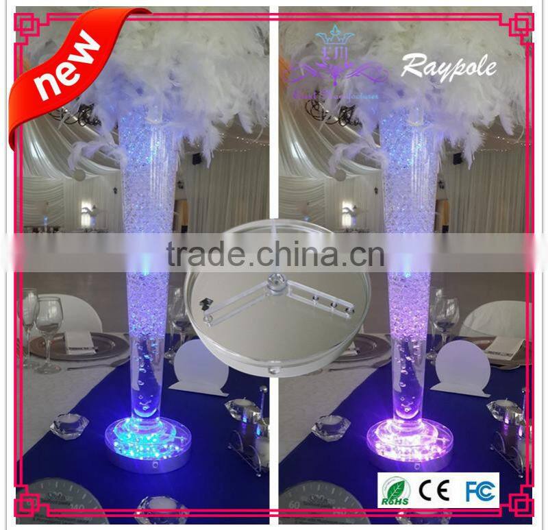 Battery Operated LED vase base light 15cm led bottle base light for wedding /party