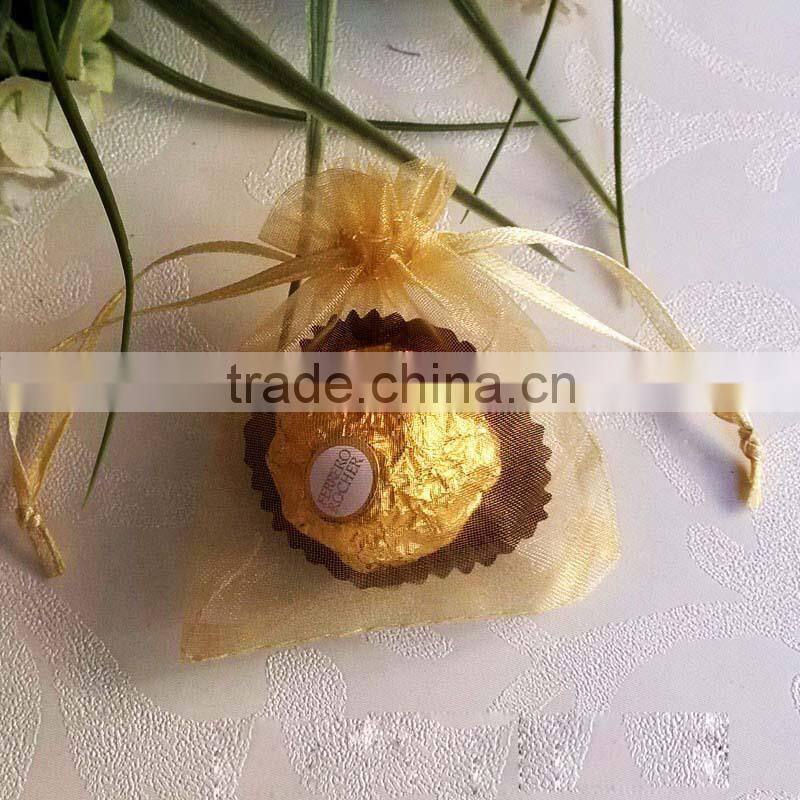 In Stock Mixed Color Wedding Favour Wholesale Gift Organza Bags Pouch