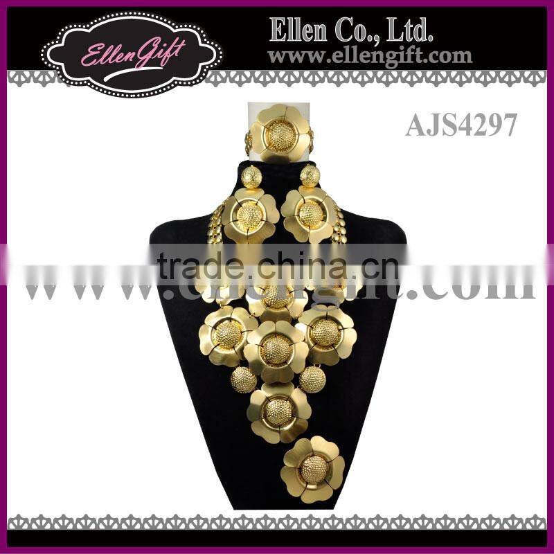 EllenGift Dubai Gold Plated Jewelry Set AJS4297