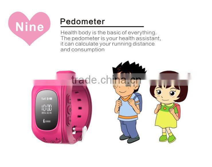 calling dual way communication gps SOS watch for kids B