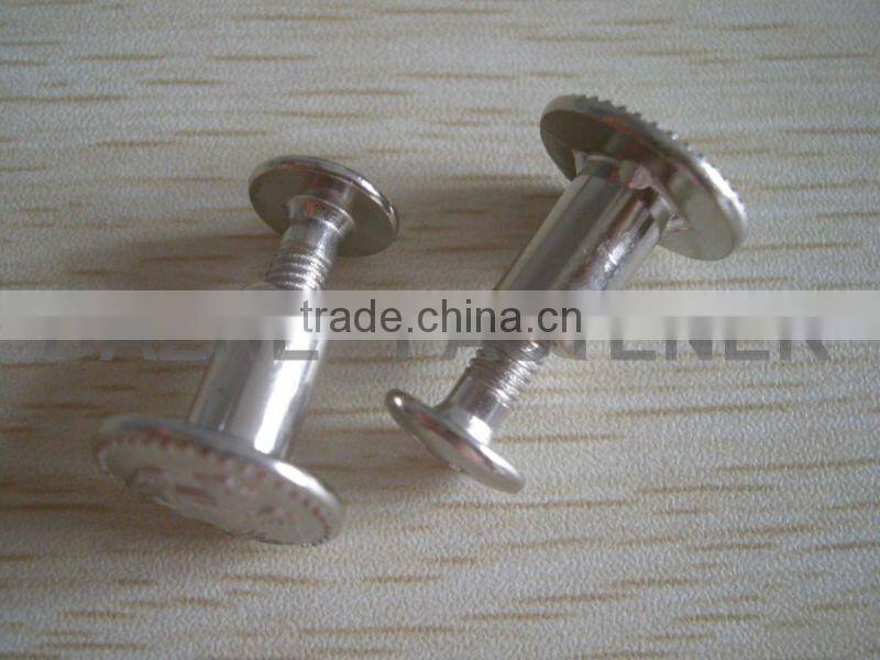 metal rivets with embossed logo