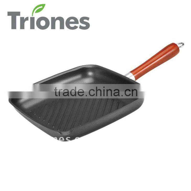 Factory direct manufacturing non-stick grill pan square pan kitchen cookware