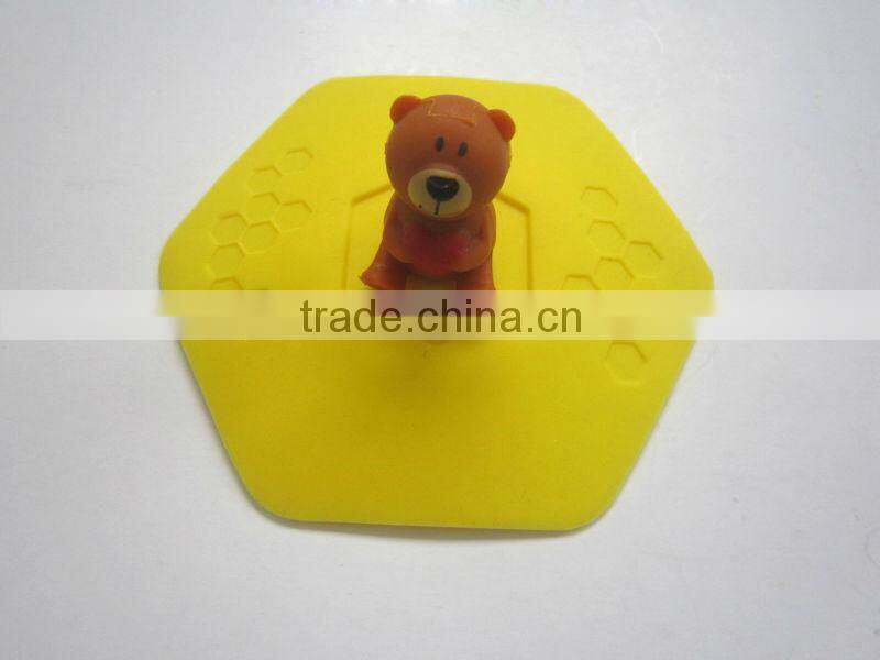 Lovely Silicone Cup Lid Cover Case Mug Cap Block dust Leakproof Eco-friendly High Quality Innovation Personalized Design Lid