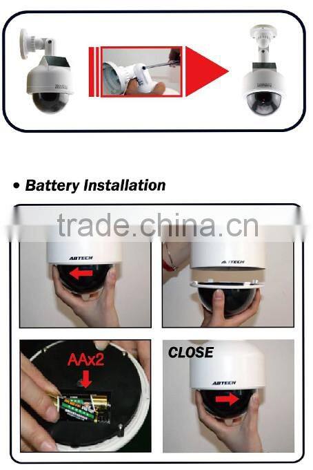 2016 Best Sales New Solar Powered Demo Dummy CCTV Camera, Solar Dummy Decoy Camera, waterproof, new model