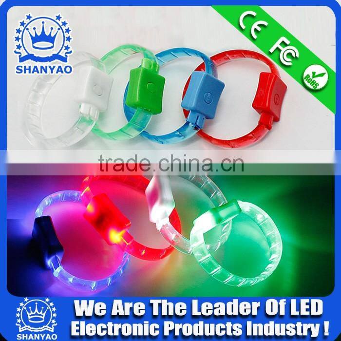 2016 Custom Sports Led Plastic Bracelet For Christmas Gift