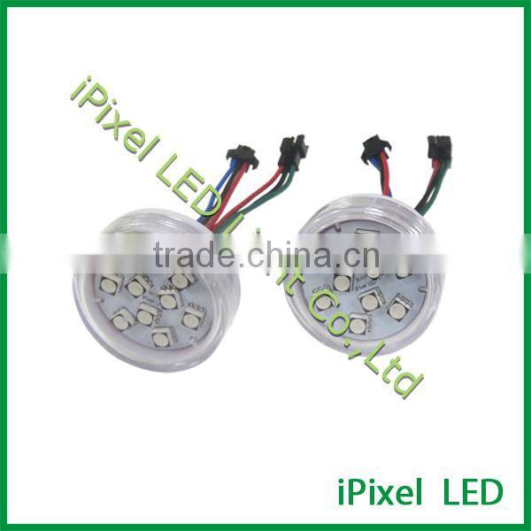 amusement rides led pixel light dc24v 60MM RGB Flatcap
