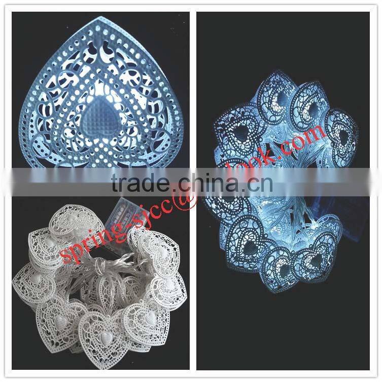 Christmas indoor and outdoor LED peach heart string light for Festival decoretion