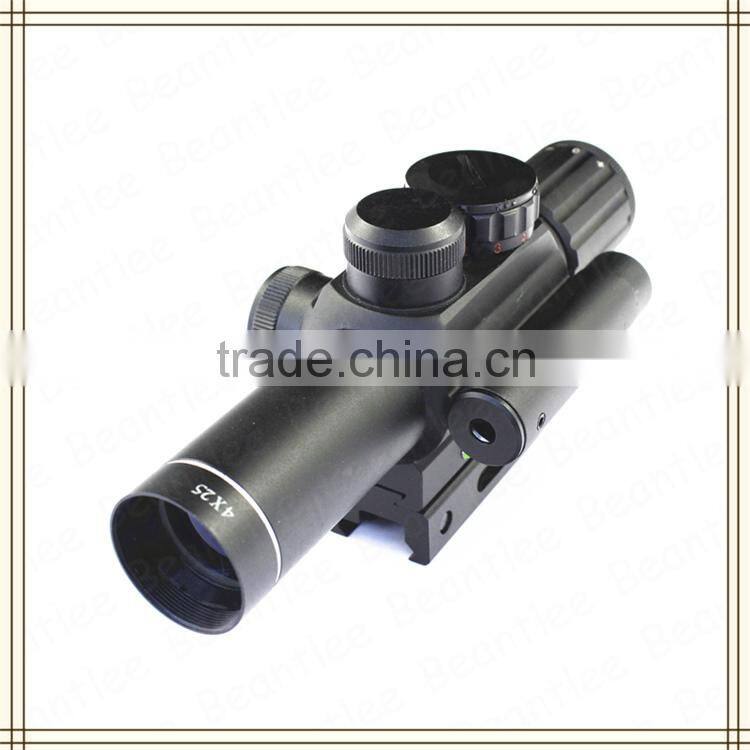Good quality of compact M6 4X25, red laser point sight with angle scope